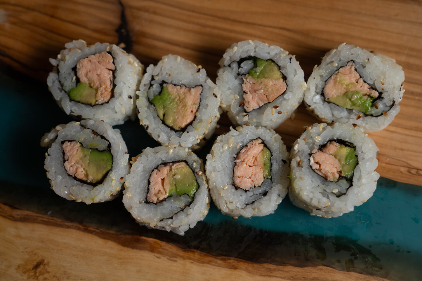 Baked Salmon Avocado Roll