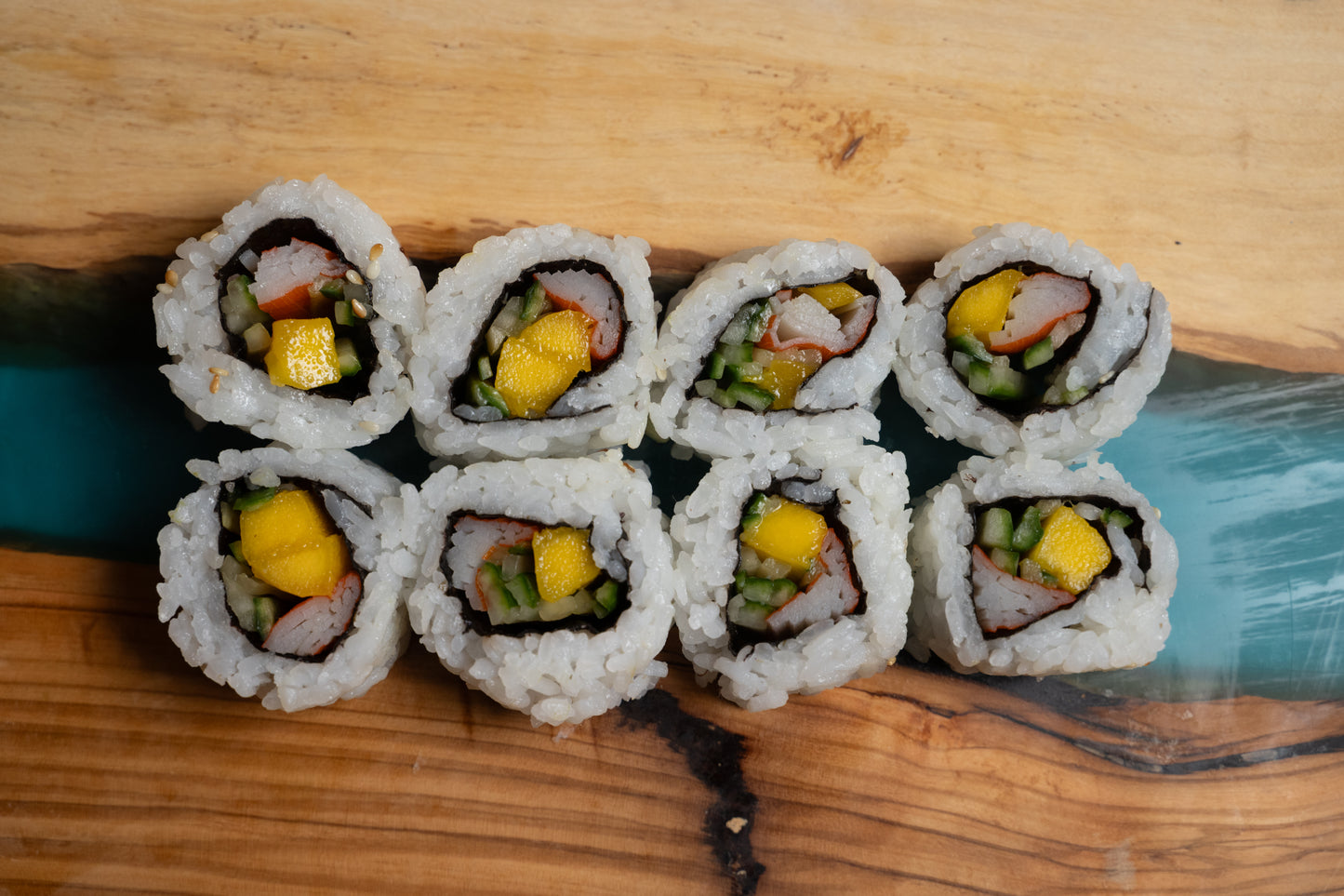 Mango Kani Cucumber Roll