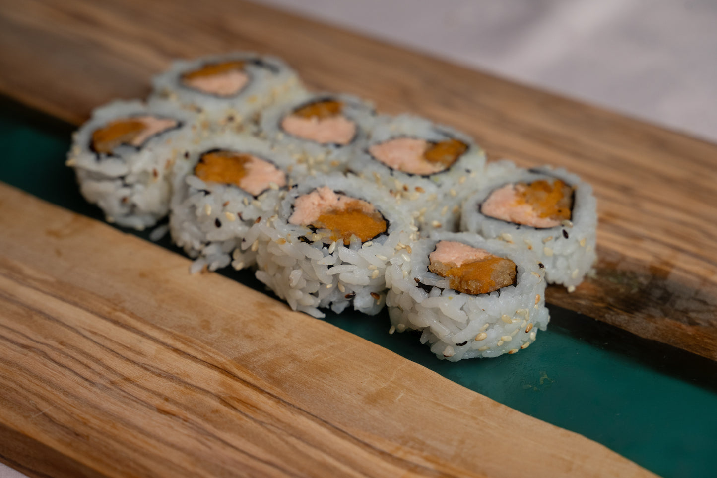 Baked Salmon Crunch Roll