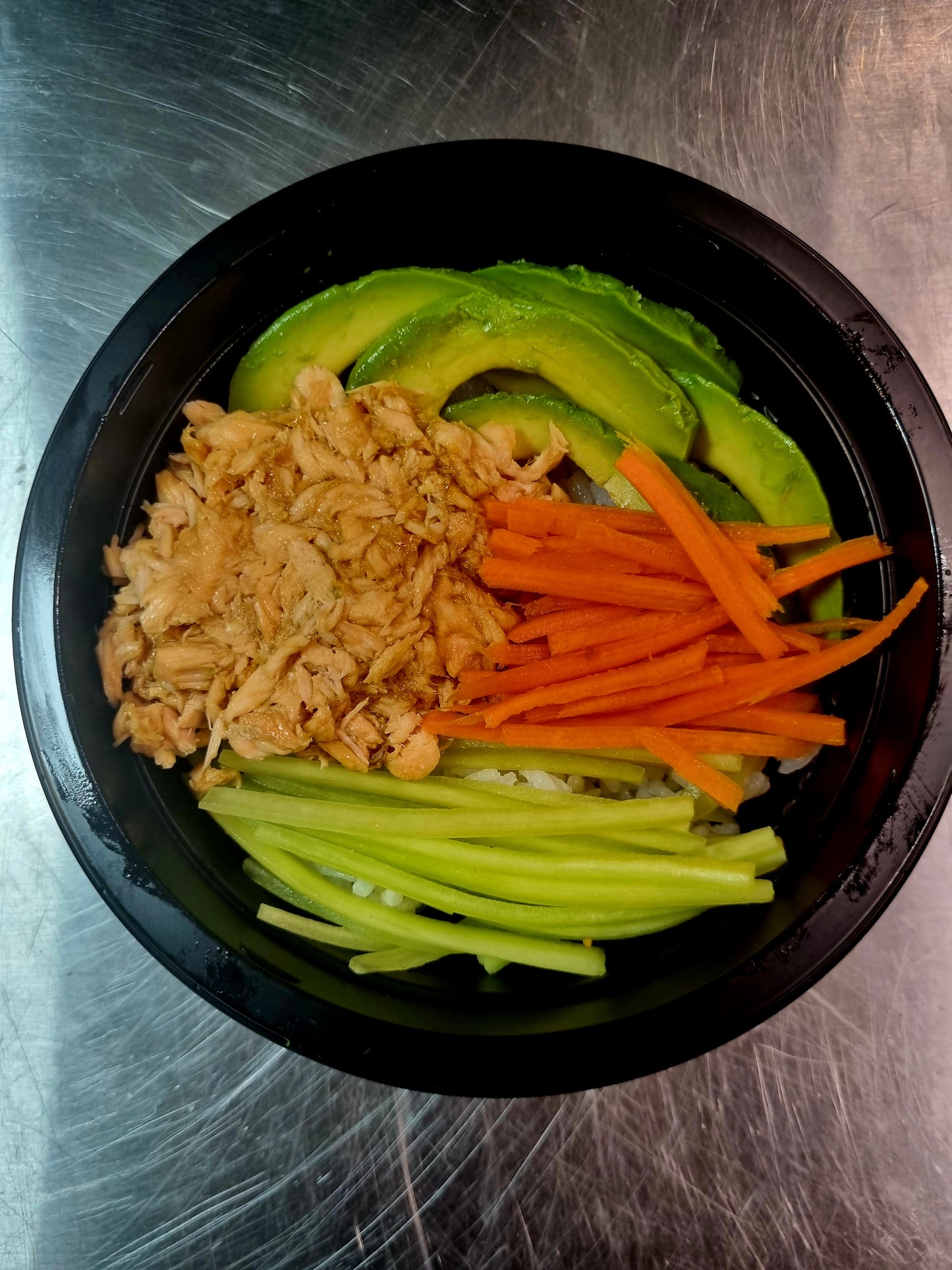 Baked Salmon Poke bowl